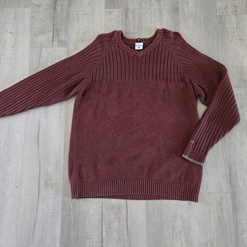 Men's Columbia Burgundy Sweater